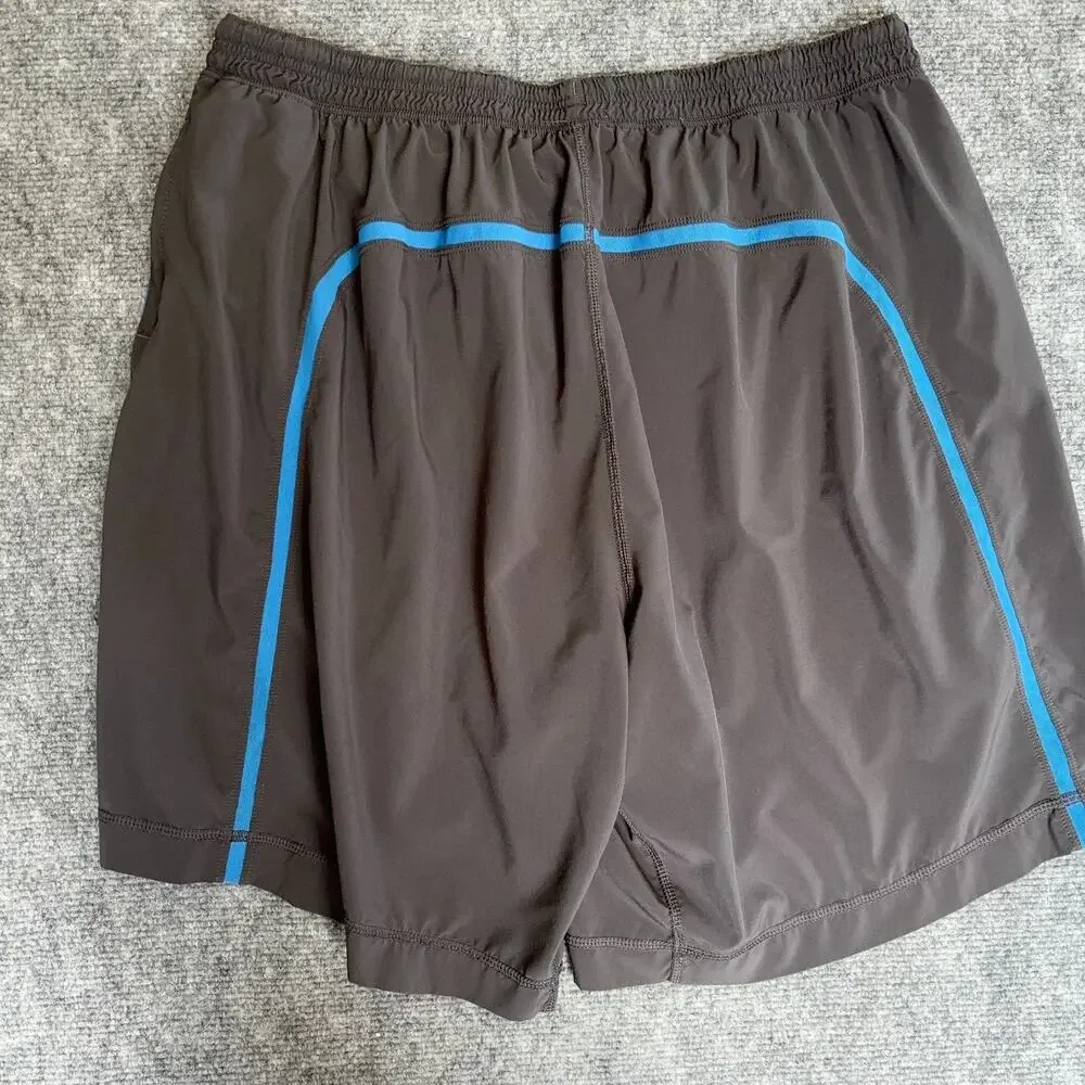 Lululemon Pace Breaker Shorts Mens Gray Blue Lined Swift 9